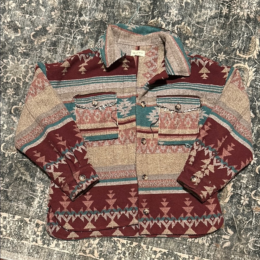 Vintage Aztec Pattern Jacket